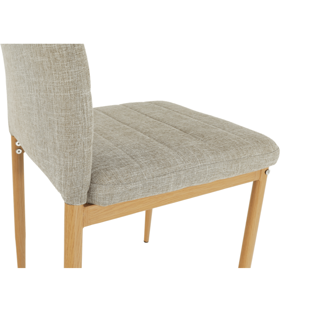 Scaun, material textil bej/cadru metalic fag, COLETA NOVA