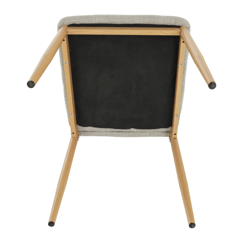 Scaun, material textil bej/cadru metalic fag, COLETA NOVA