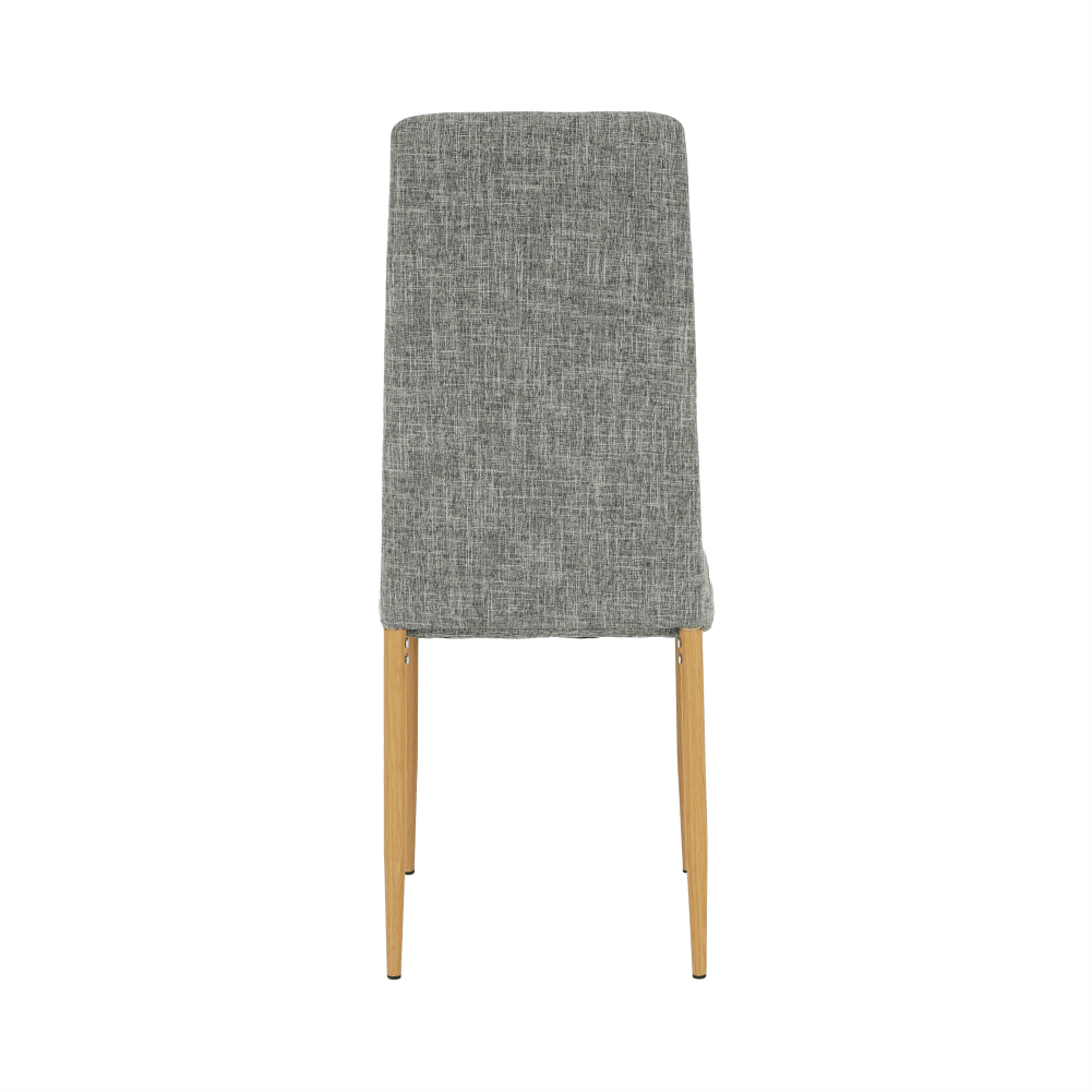 Scaun, material textil gri deschis/cadru metalic fag, COLETA NOVA