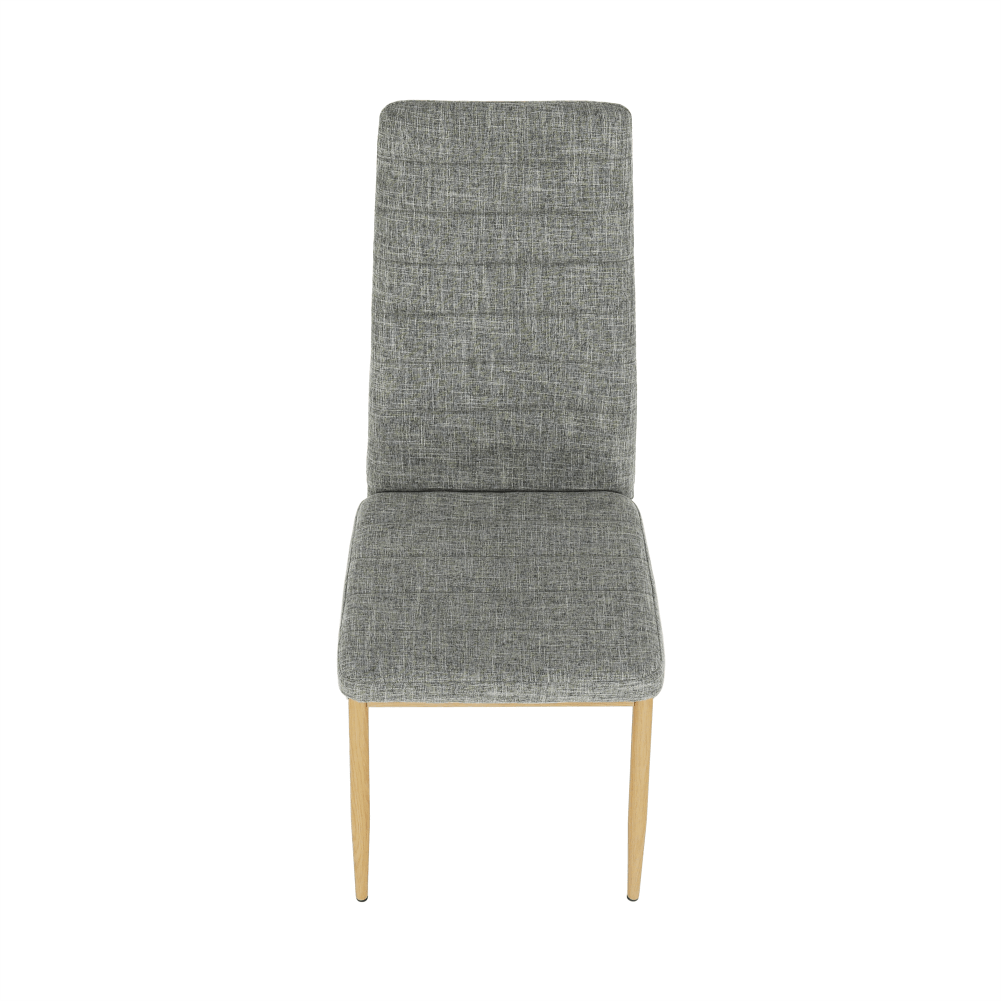Scaun, material textil gri deschis/cadru metalic fag, COLETA NOVA