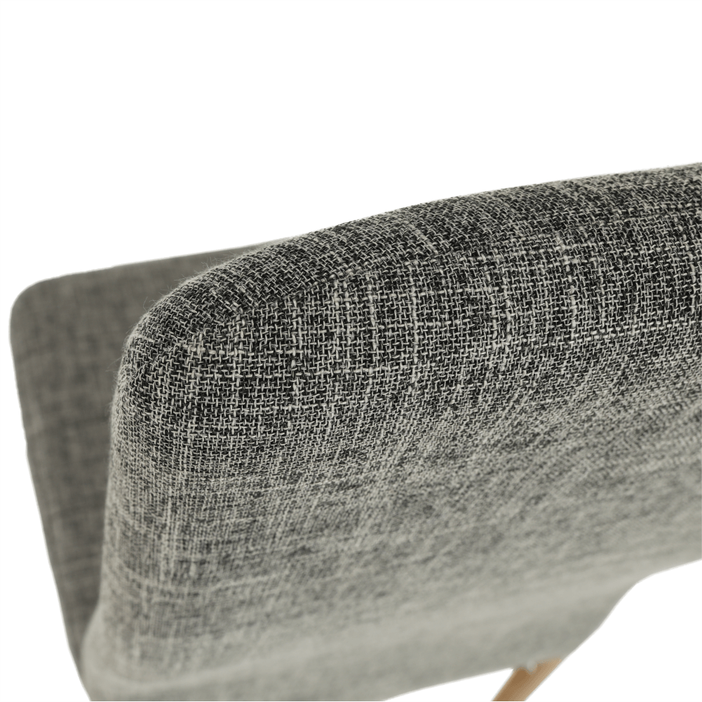 Scaun, material textil gri deschis/cadru metalic fag, COLETA NOVA