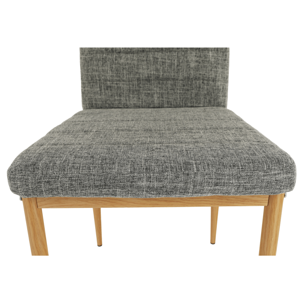 Scaun, material textil gri deschis/cadru metalic fag, COLETA NOVA