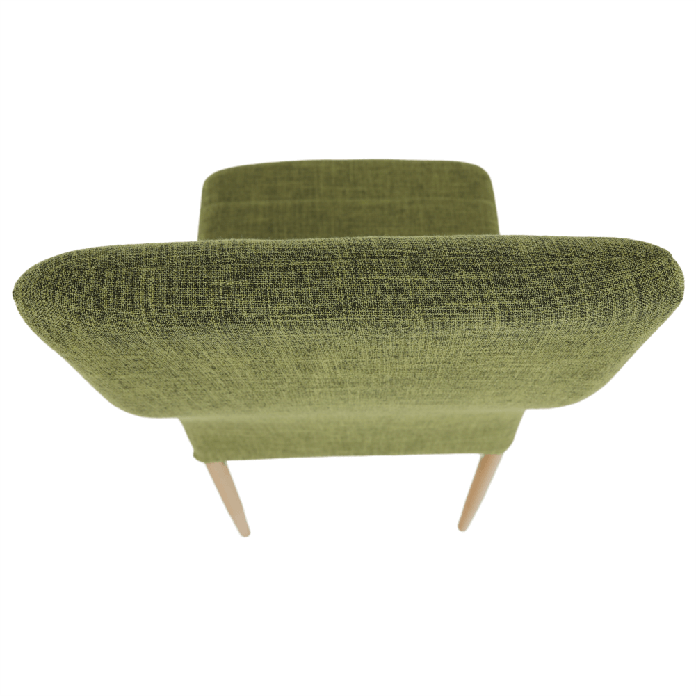 Scaun, material textil verde/cadru metalic fag, COLETA NOVA
