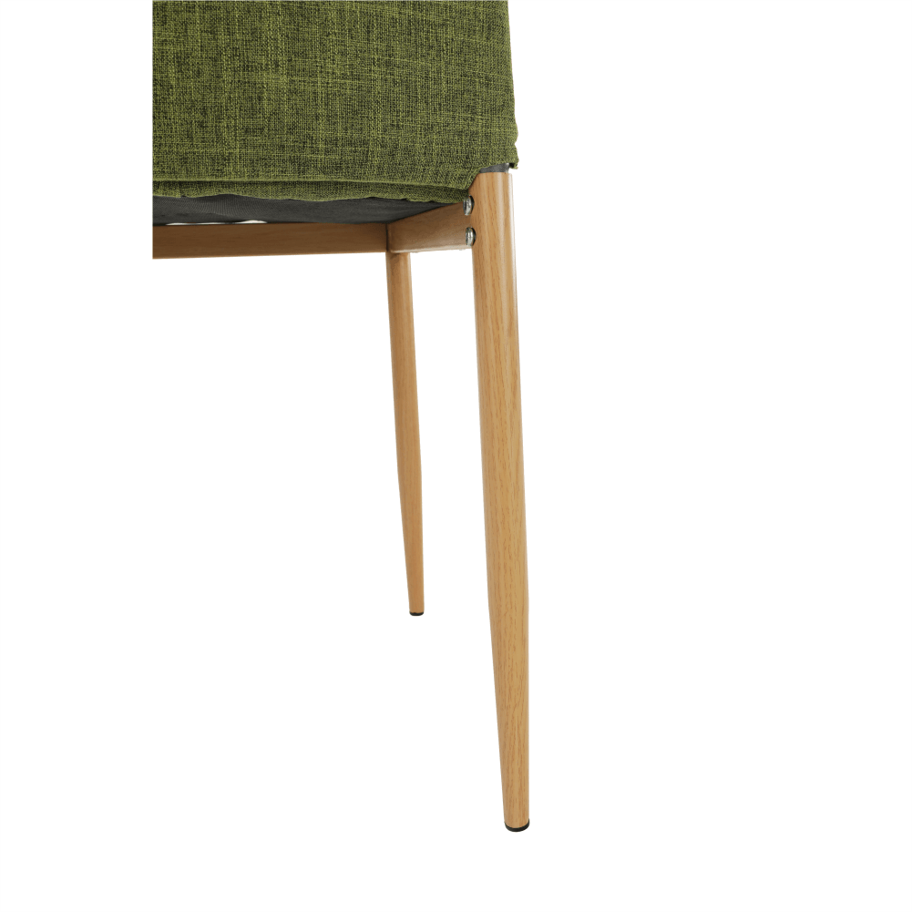 Scaun, material textil verde/cadru metalic fag, COLETA NOVA