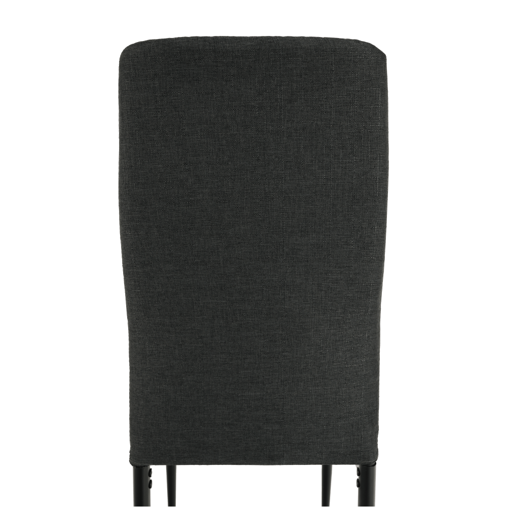 Scaun, textil gri închis/metal negru, COLETA NOVA