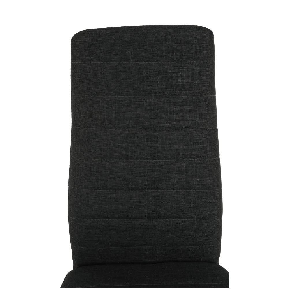 Scaun, textil gri închis/metal negru, COLETA NOVA