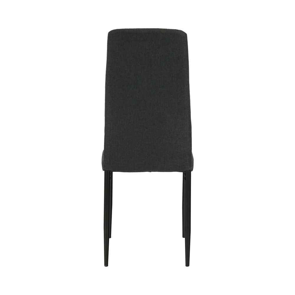 Scaun, textil gri închis/metal negru, COLETA NOVA