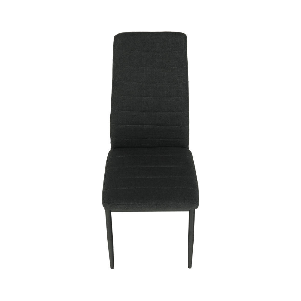 Scaun, textil gri închis/metal negru, COLETA NOVA