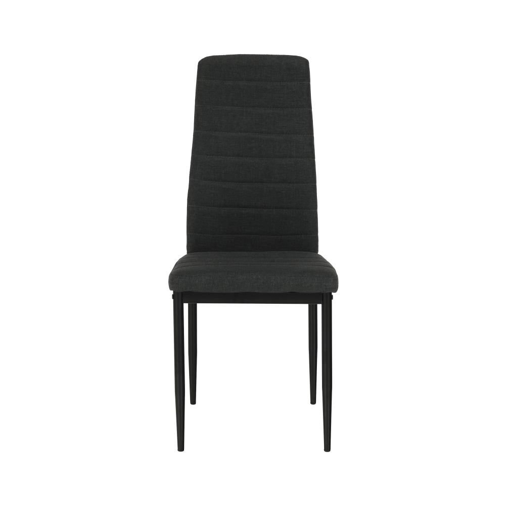 Scaun, textil gri închis/metal negru, COLETA NOVA