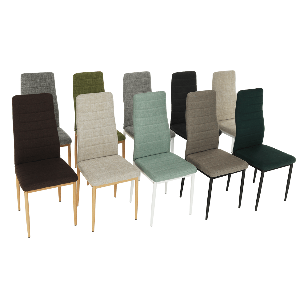 Scaun, textil gri închis/metal negru, COLETA NOVA