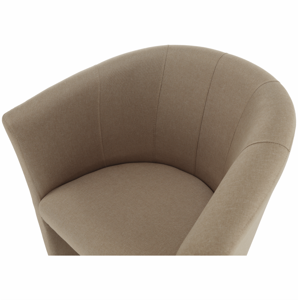 Fotoliu de club, material textil bej, CUBA