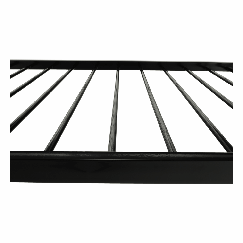 Pat metalic, negru, 90x200, DAINA