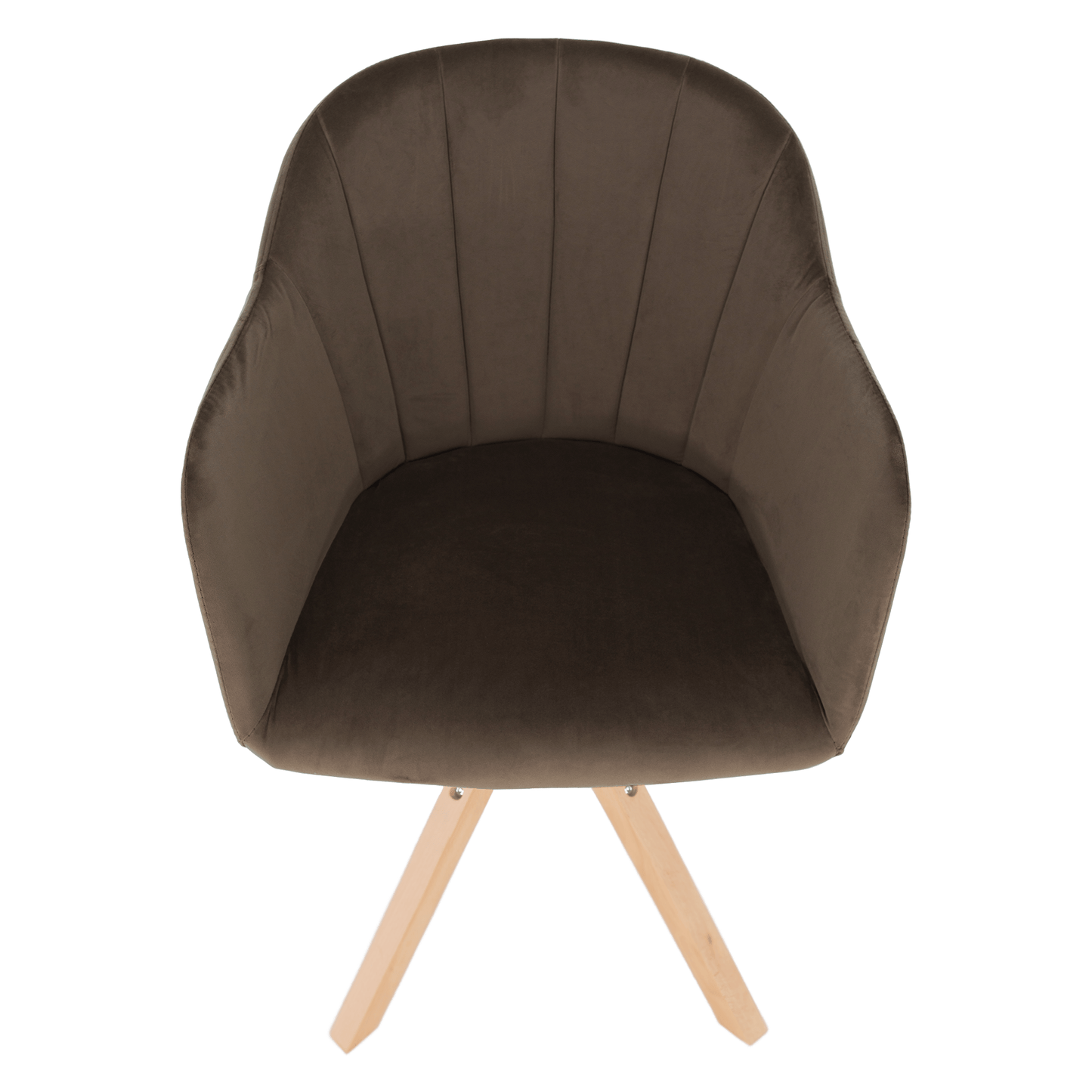 Fotoliu rotativ, textil Velvet, taupe gri-maro/fag, DALIO