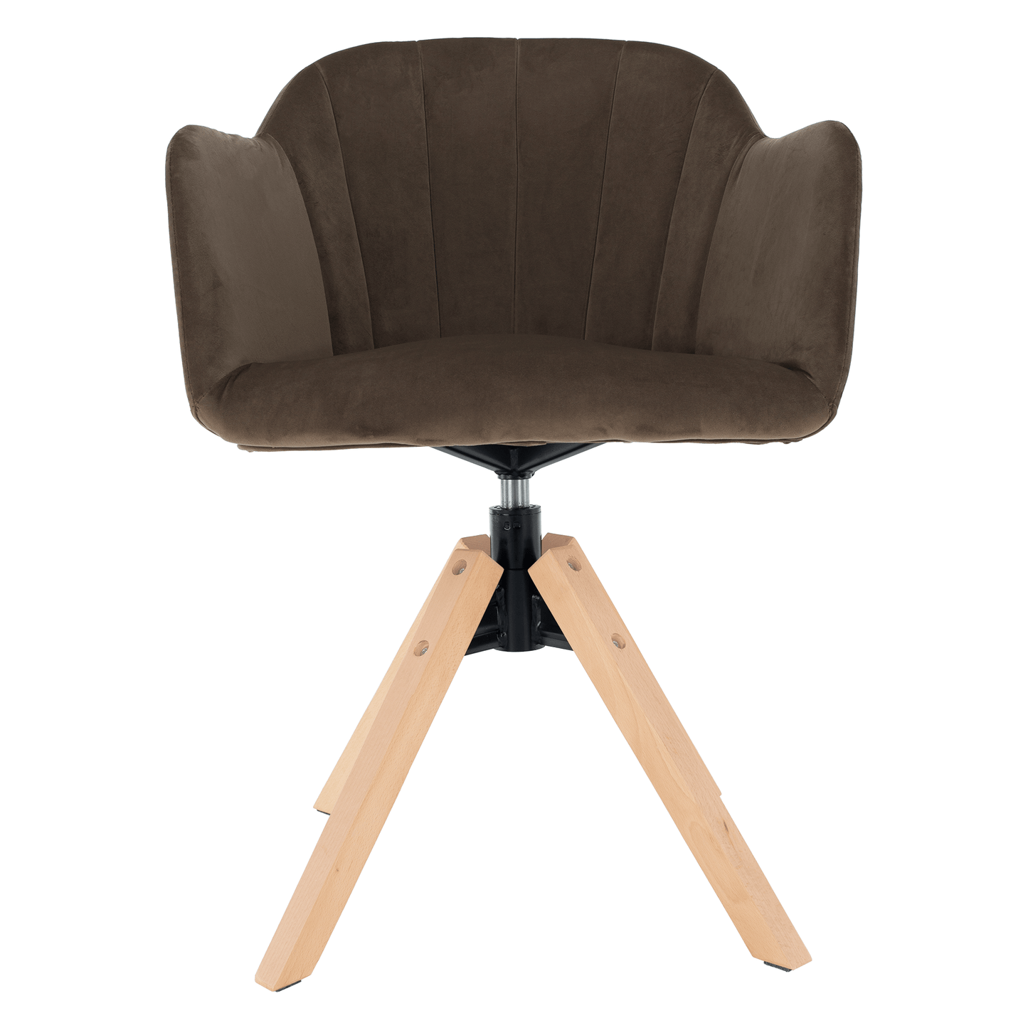 Fotoliu rotativ, textil Velvet, taupe gri-maro/fag, DALIO