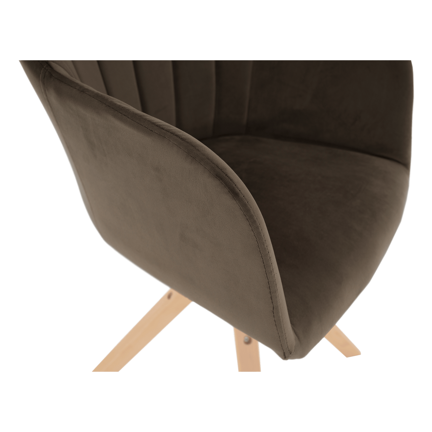 Fotoliu rotativ, textil Velvet, taupe gri-maro/fag, DALIO
