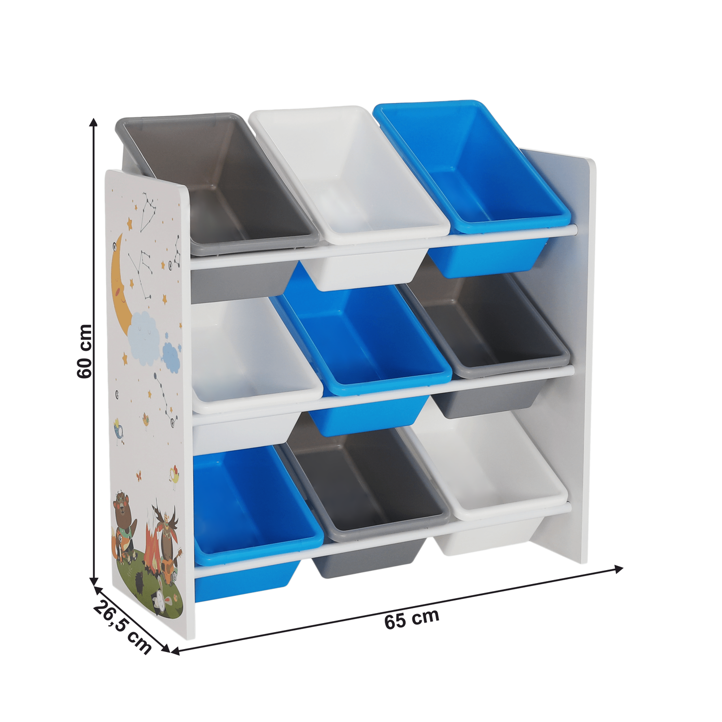 Organizator/raft pentru jucării, multicolor/model, DARLING TIP 3