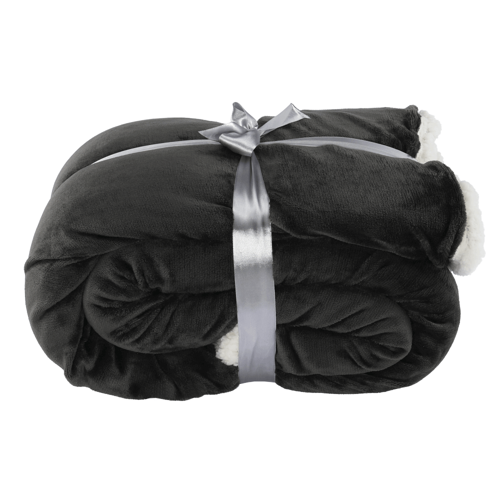 Pătură cu două feţe, gri, 205x220, ANKEA TYP 3