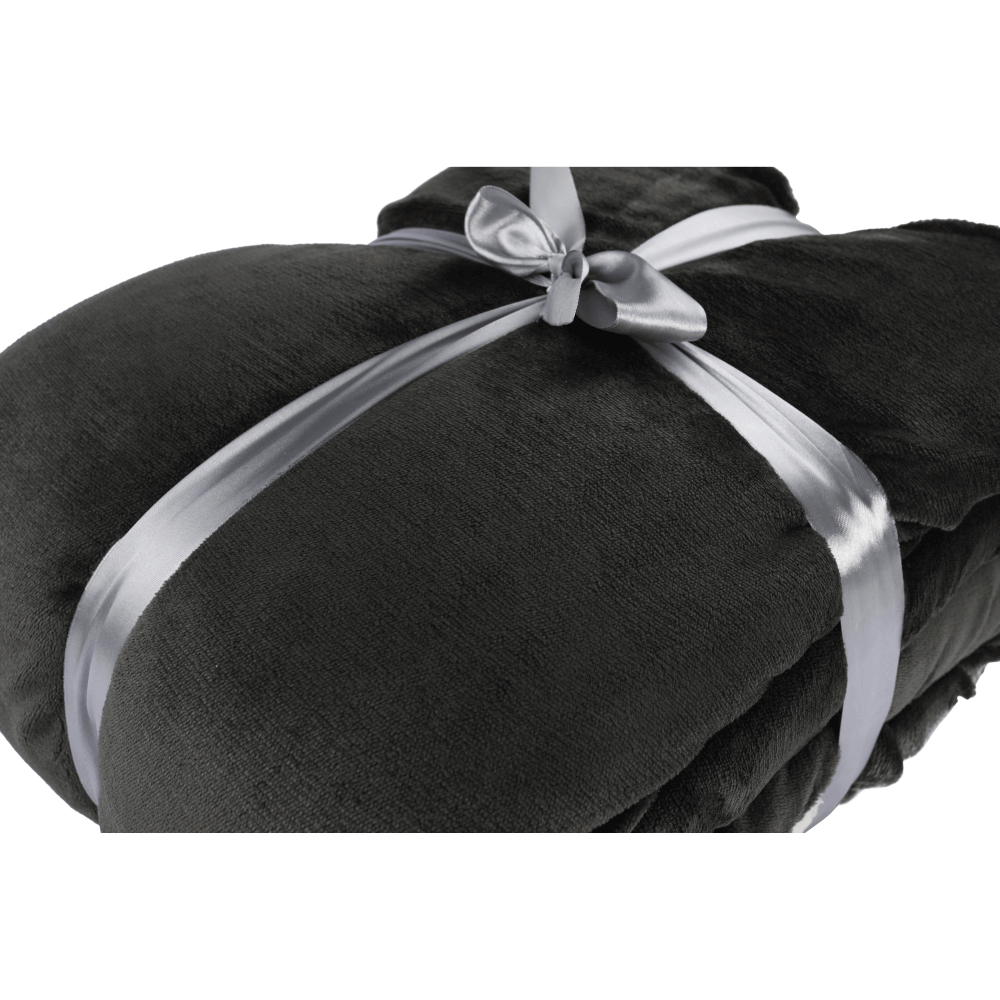 Pătură cu două feţe, gri, 205x220, ANKEA TYP 3