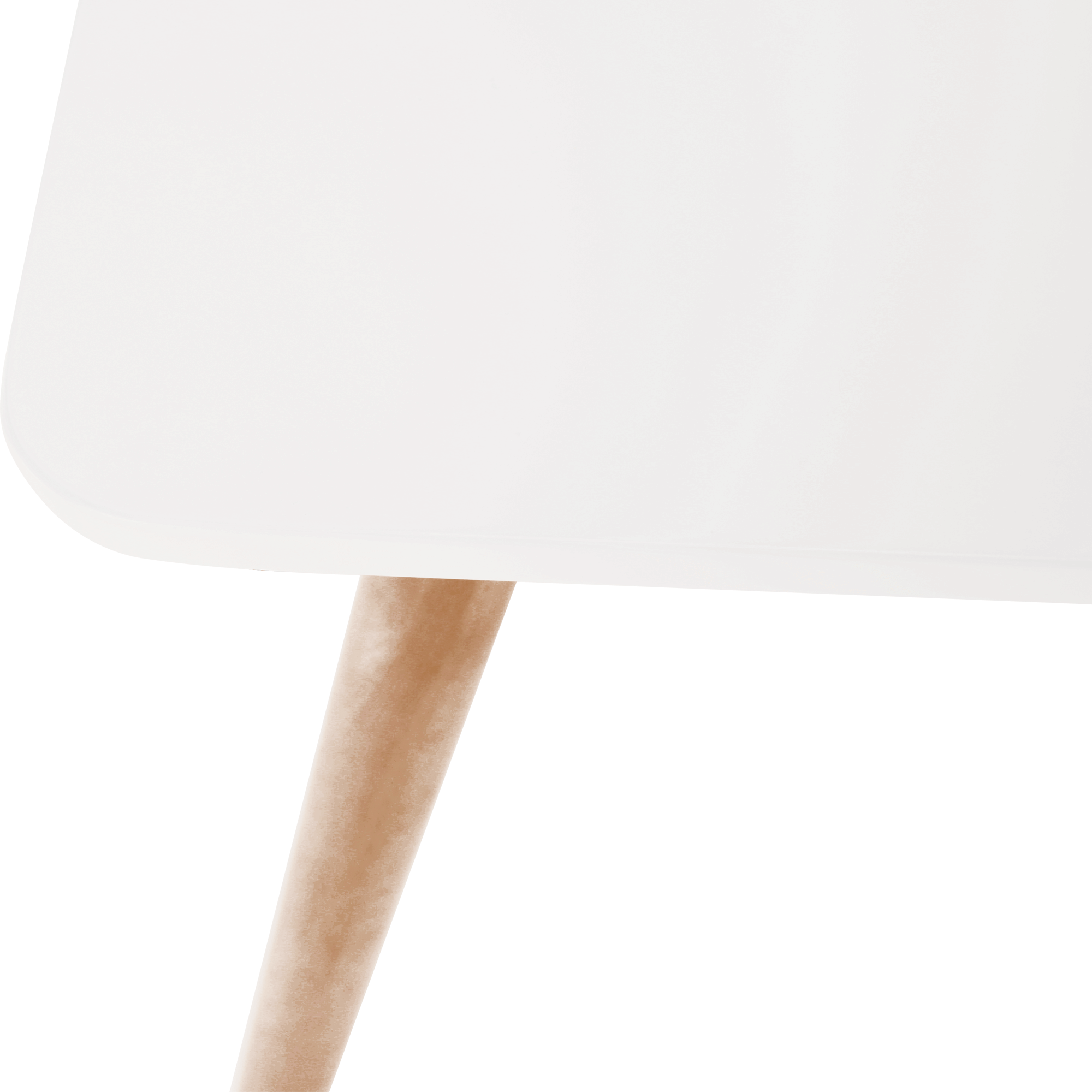 Masă dining, alb/fag, 120x70 cm, DIDIER 4 NEW