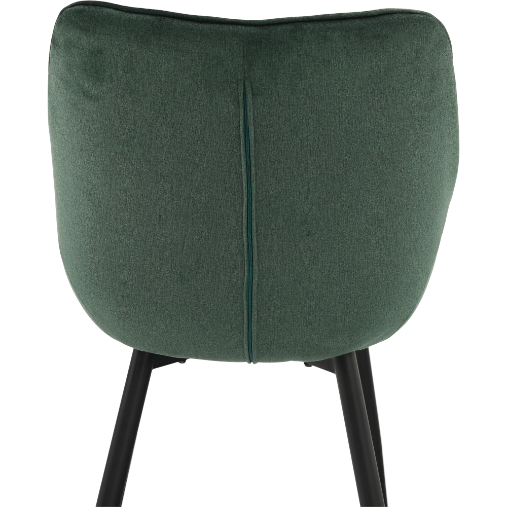 Fotoliu de design, material textil Velvet verde, FEDRIS