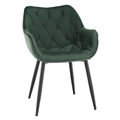 Fotoliu de design, material textil Velvet verde, FEDRIS