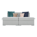 Pat tip BOXSPRING 180x200, gri deschis, FERATA KOMFORT