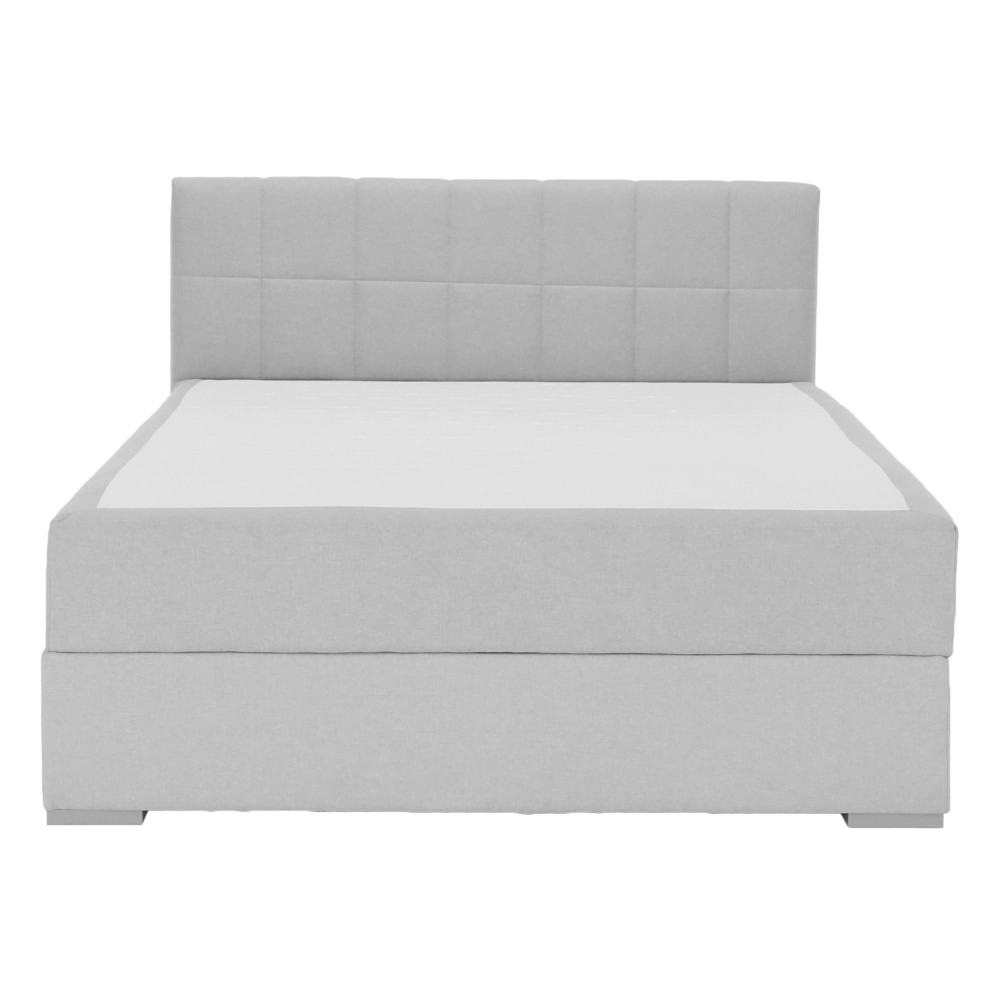 Pat tip BOXSPRING 120x200, gri deschis, FERATA KOMFORT