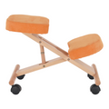 Scaun ergonomic, portocale/ fag, FLONET