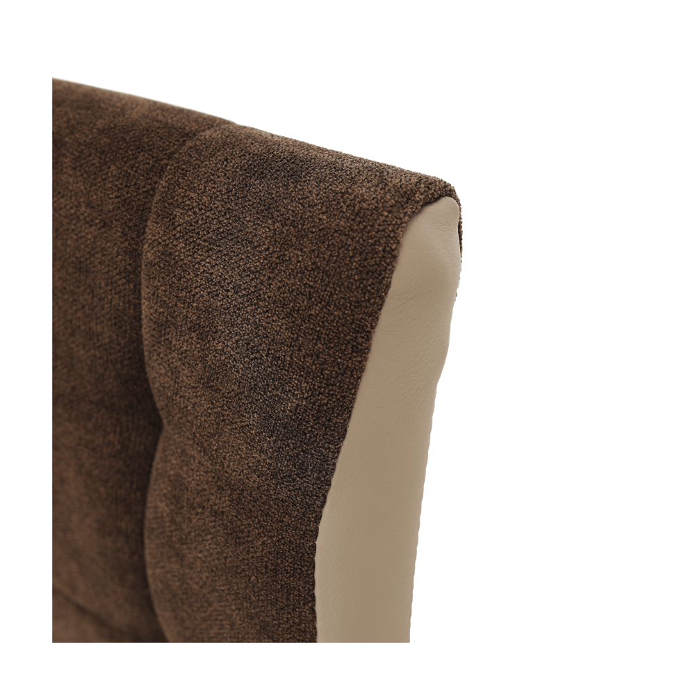 Scaun bucătărie, maro/bej/crom, GERDA NEW