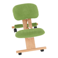 Scaun genunchi ergonomic, verde/ fag, GROCO