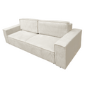 Canapea extensibilă, crem, HARPERA BIG SOFA