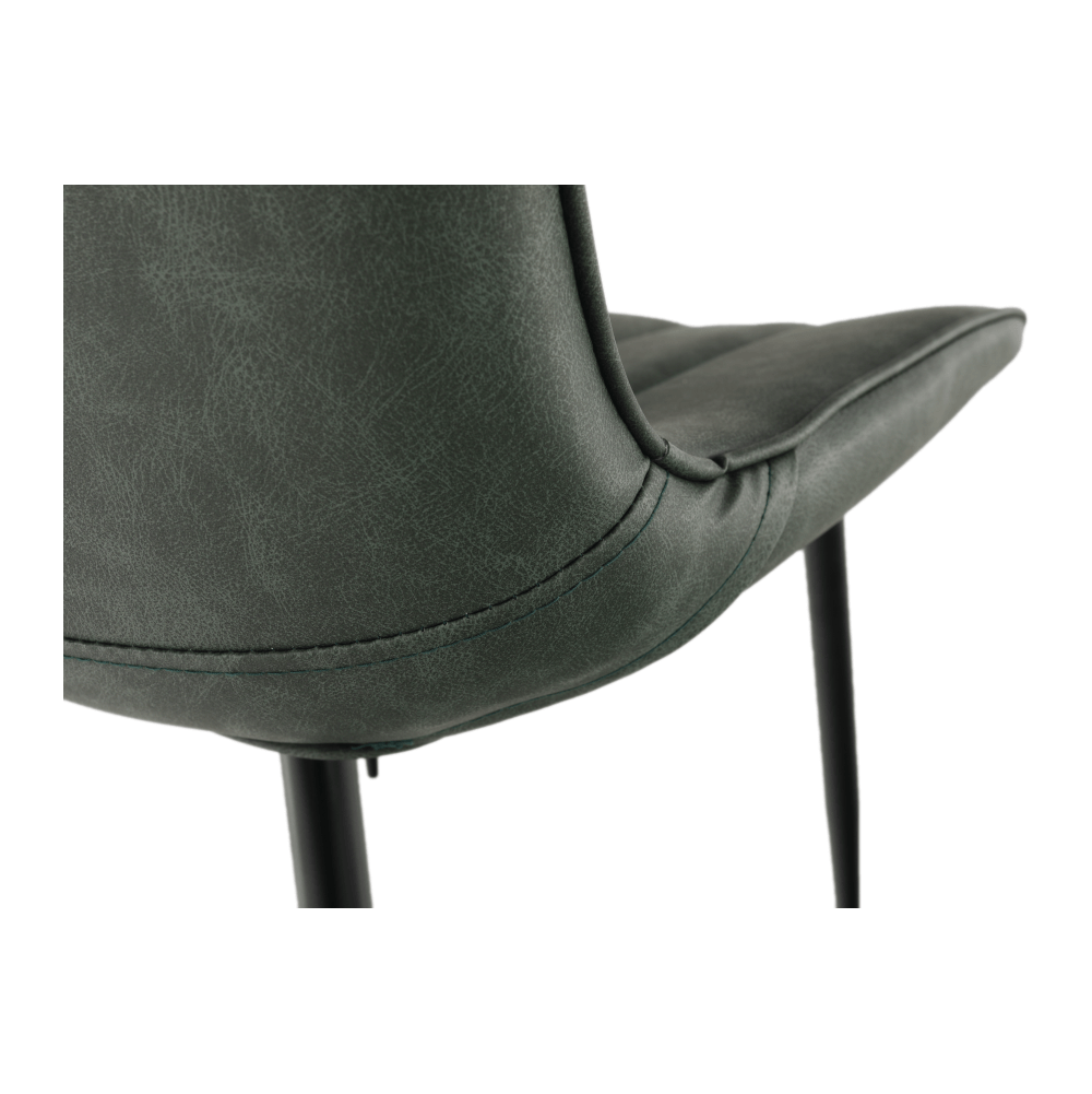 Scaun, verde/negru, HAZAL