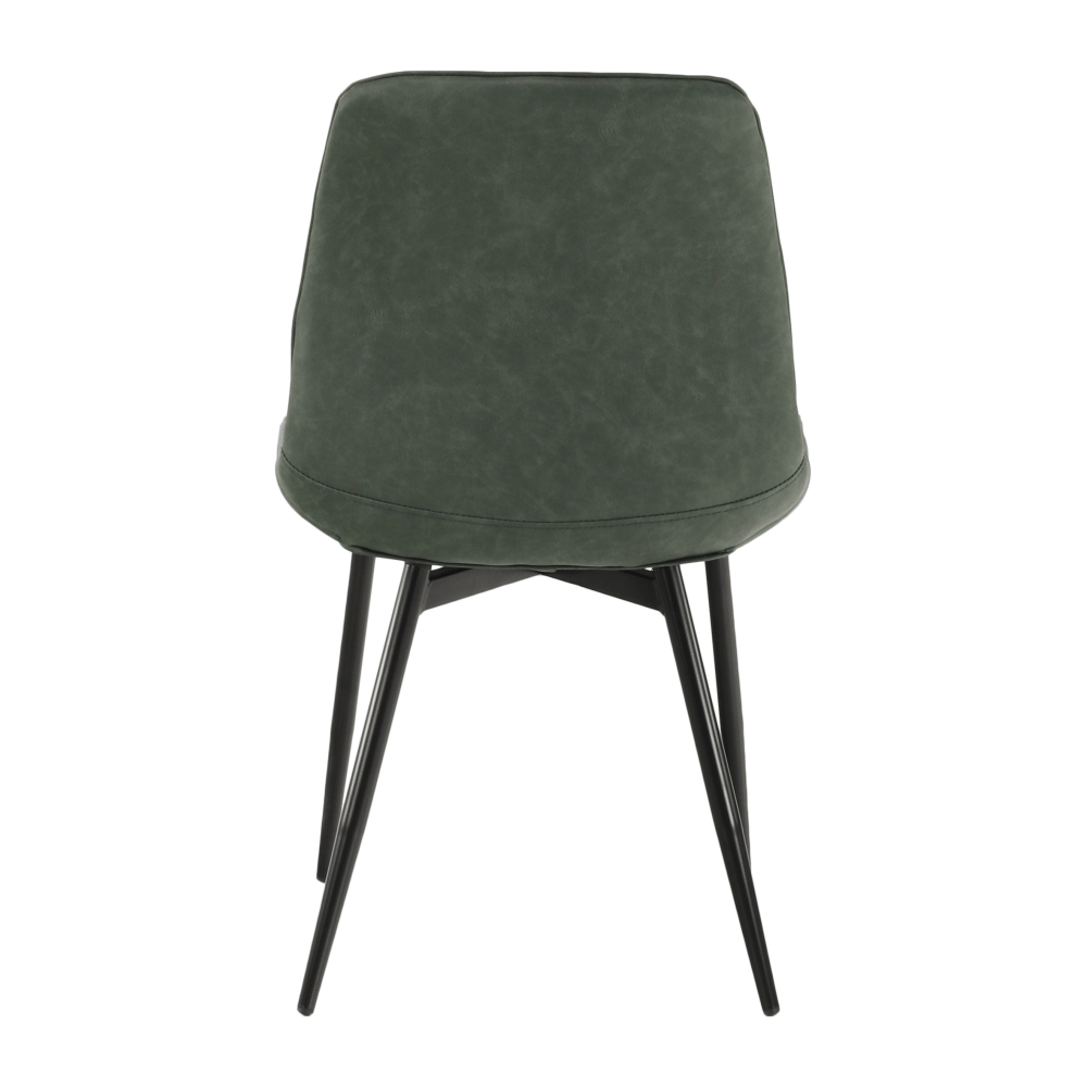 Scaun, verde/negru, HAZAL
