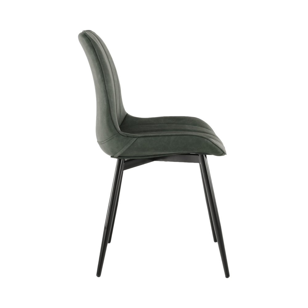 Scaun, verde/negru, HAZAL