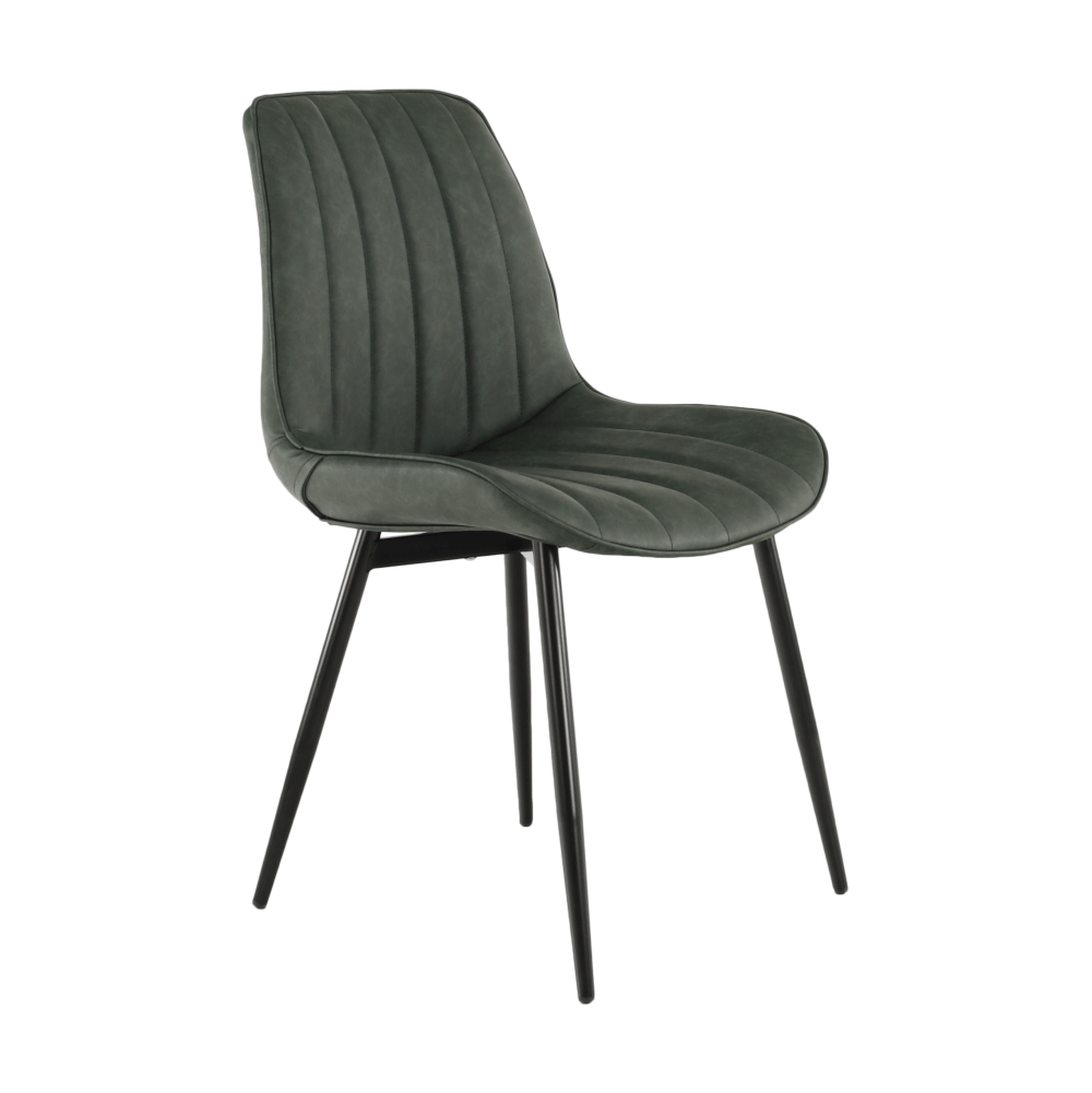 Scaun, verde/negru, HAZAL
