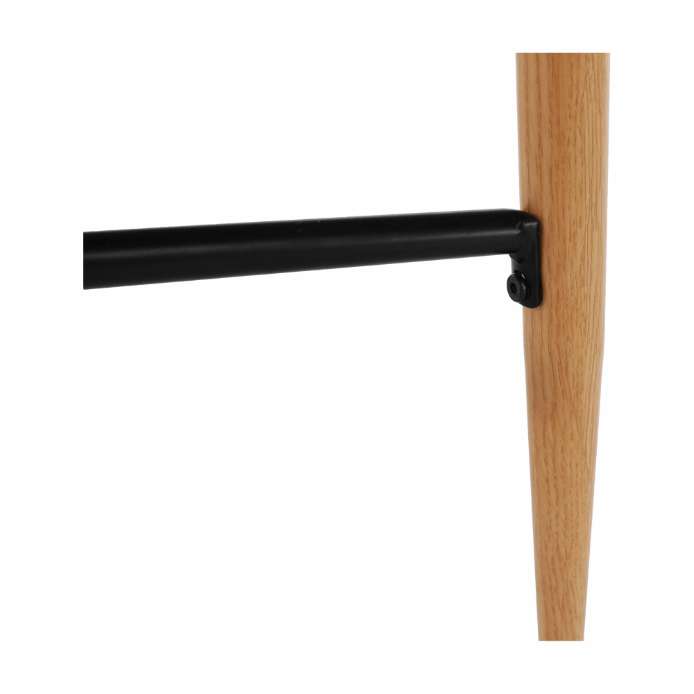 Masă de bar, negru/stejar, diametru 60 cm, IMAM