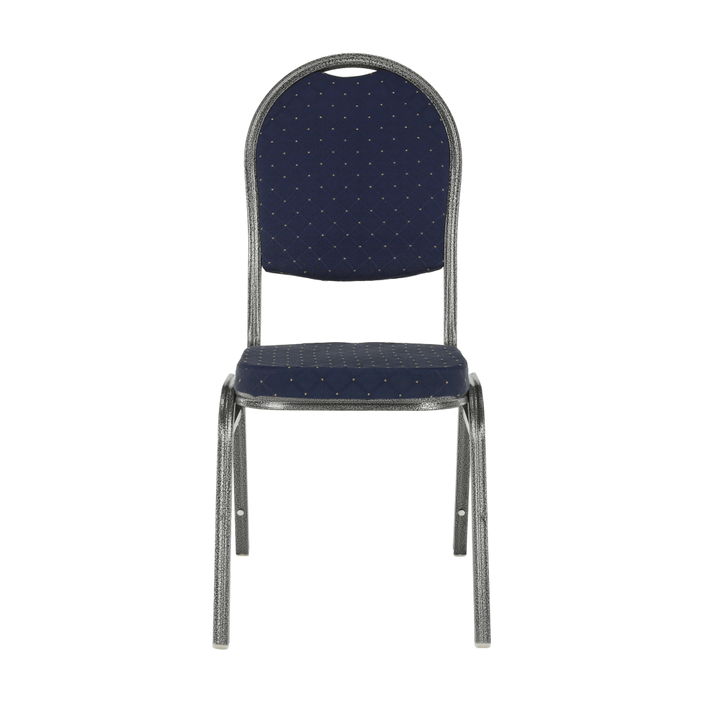 Scaun, rabatabil, textil albastru închis/gri cadru, JEFF 2 NEW