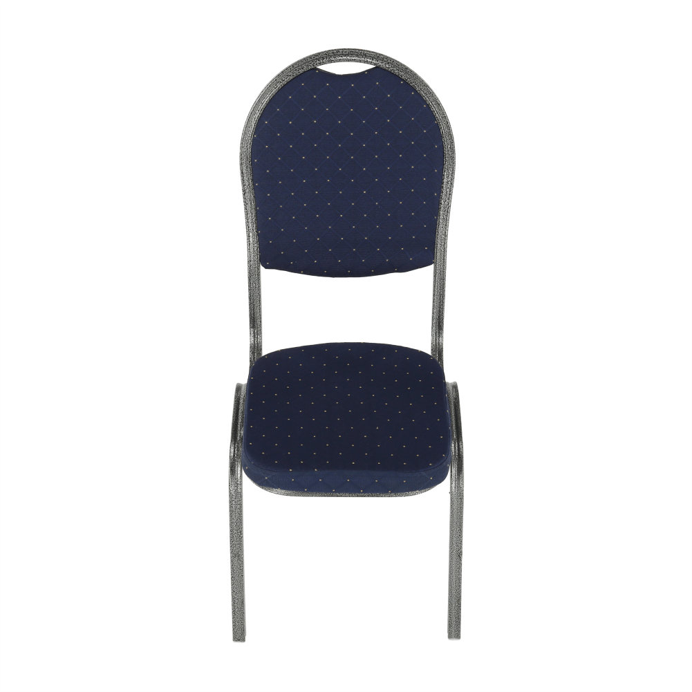 Scaun, rabatabil, textil albastru închis/gri cadru, JEFF 2 NEW