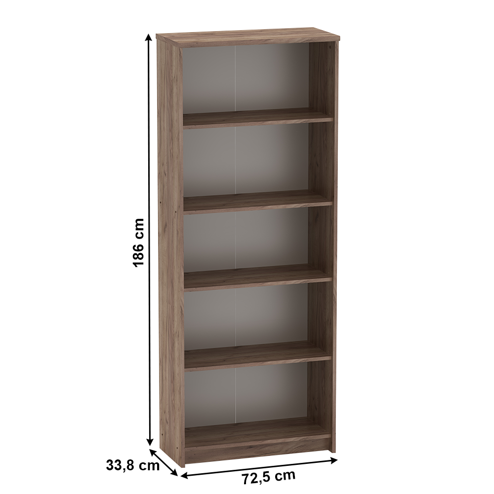 Set de birou, kraft dunkel/alb, JOHAN 2 NEW