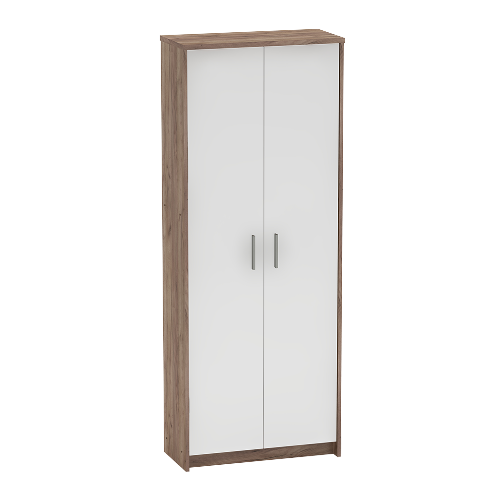 Set de birou, kraft dunkel/alb, JOHAN 2 NEW
