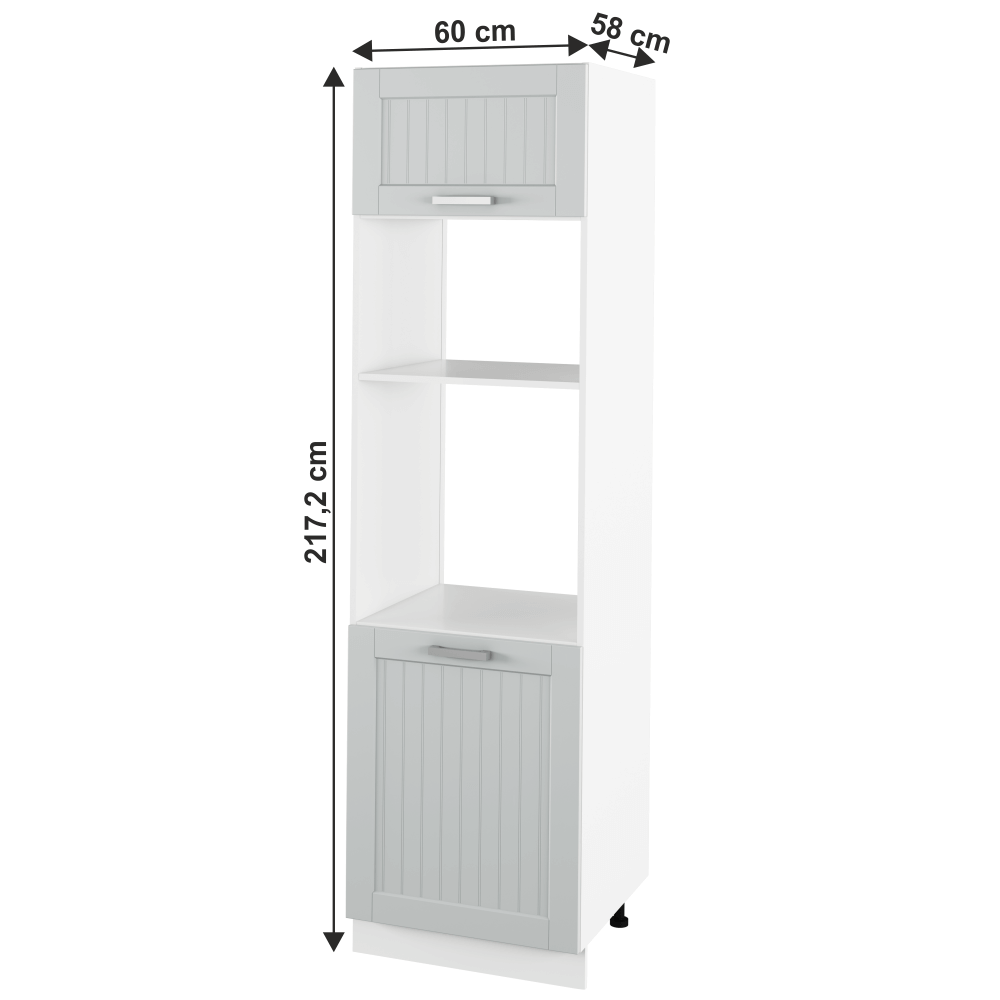 Dulap încorporat, gri deschis/alb, JULIA TYP 81