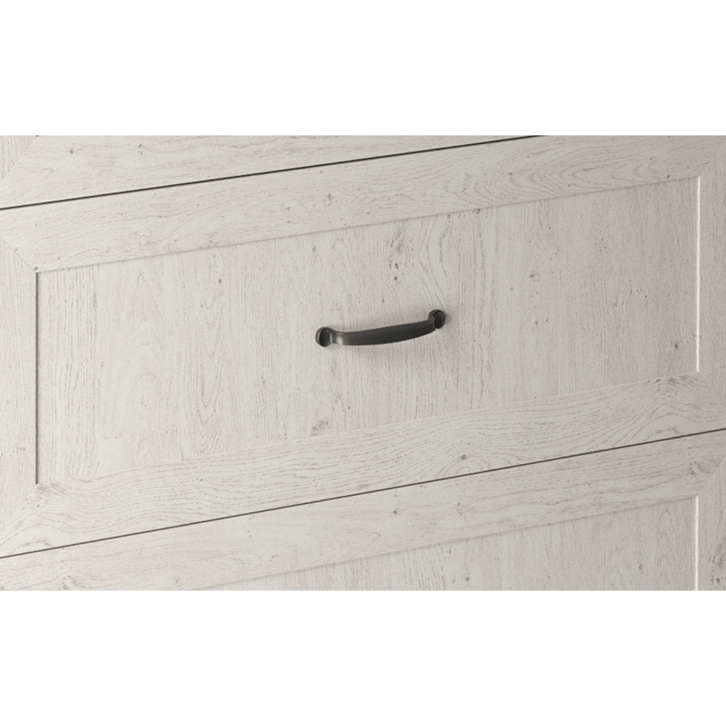 Dulap superior cu vitrină, alb/pin nordic, dreapta, ROYAL G40S