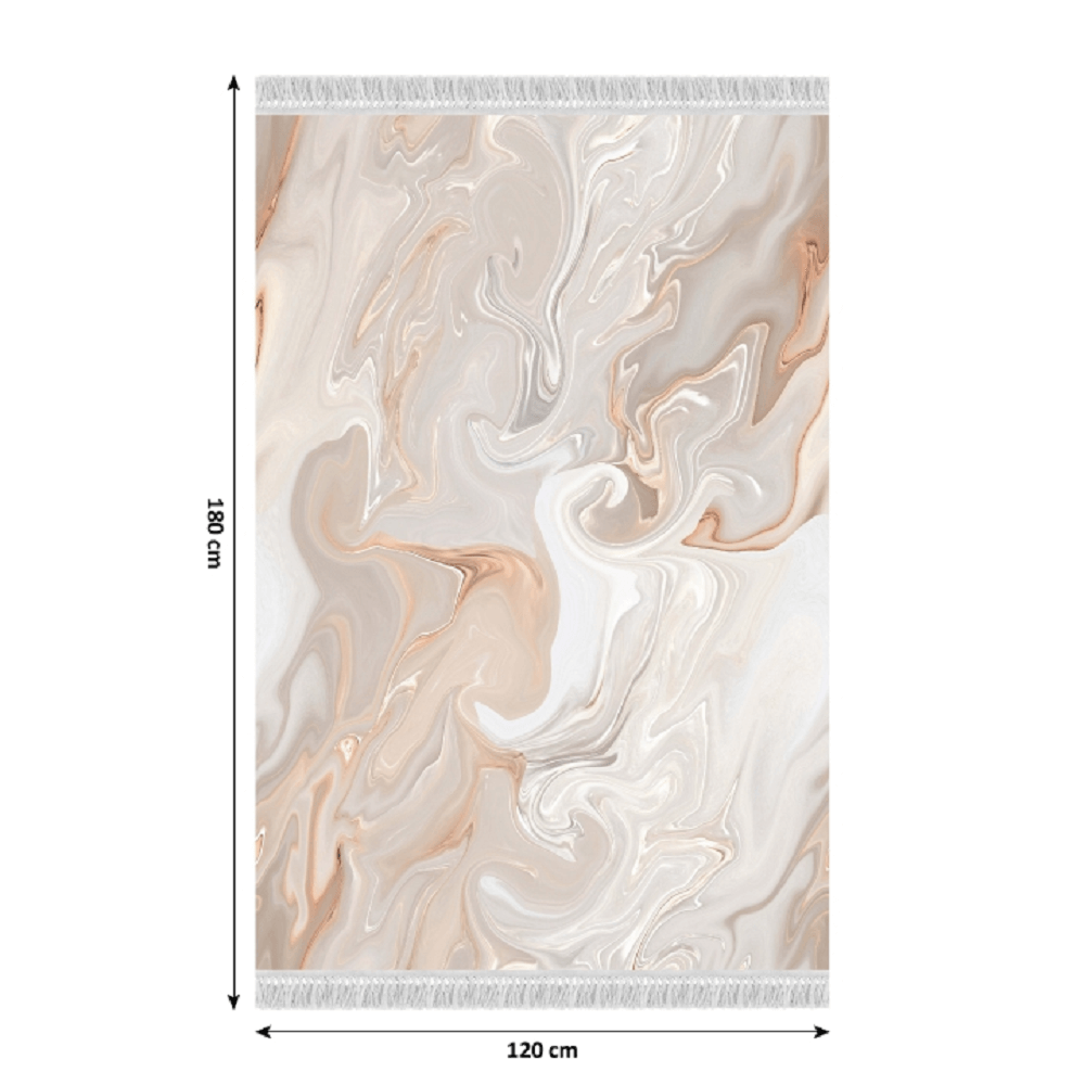 Covor, model bej/crem/alb, 120x180, RENOX TYP 2