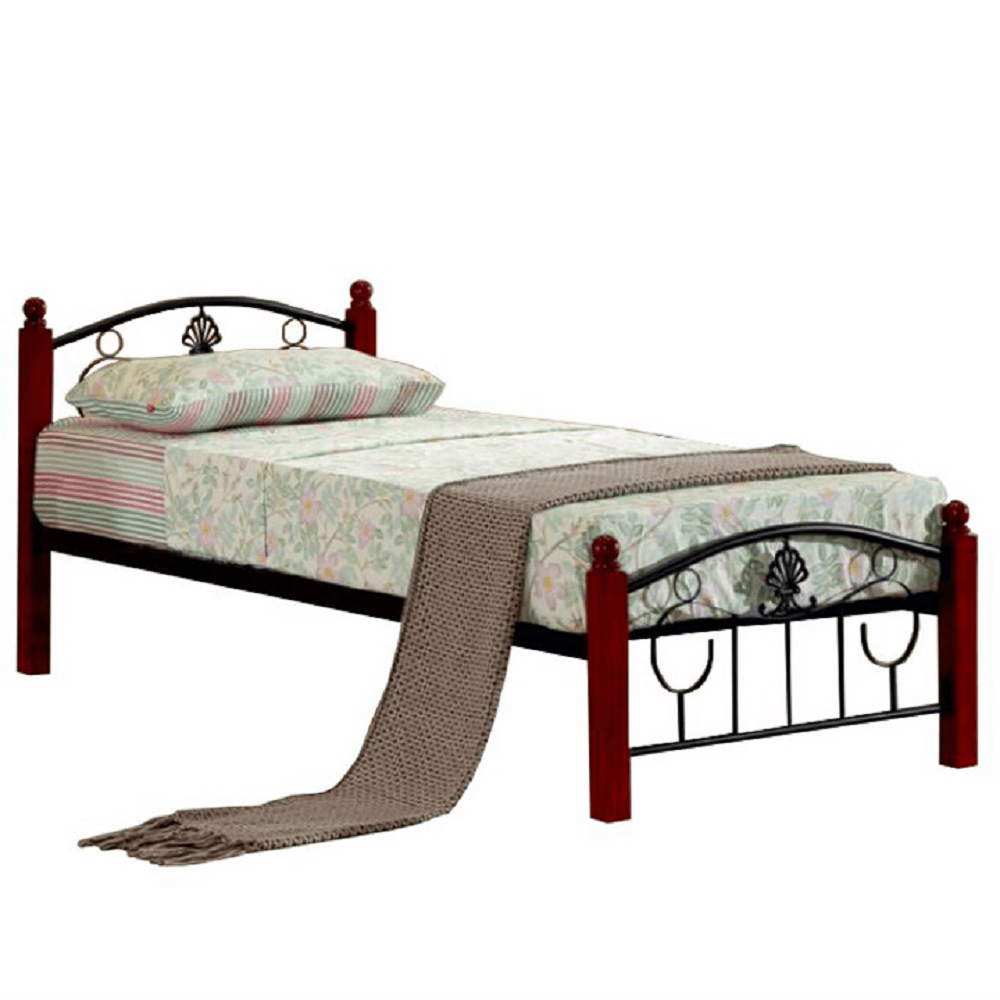 Cadru pat metal cu somieră, 90x200, MAGENTA