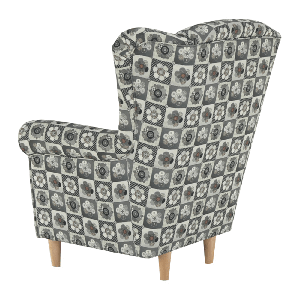 Fotoliu, material textil în stilul patchwork N1, CHARLOT