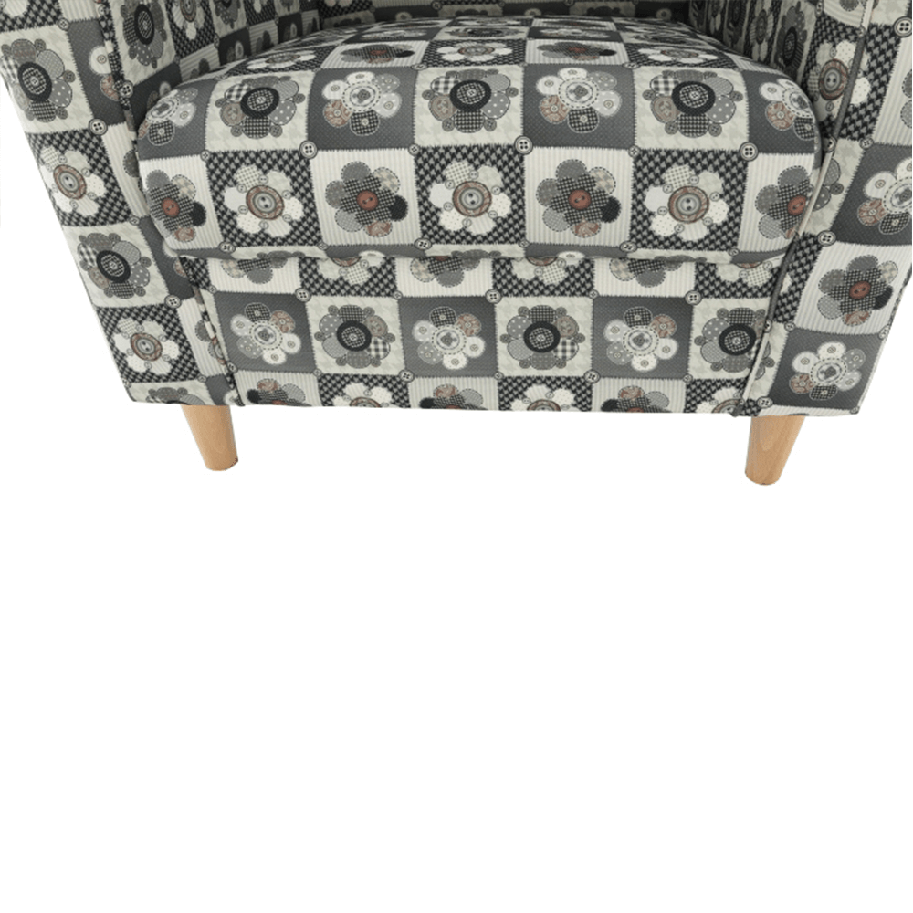 Fotoliu, material textil în stilul patchwork N1, CHARLOT
