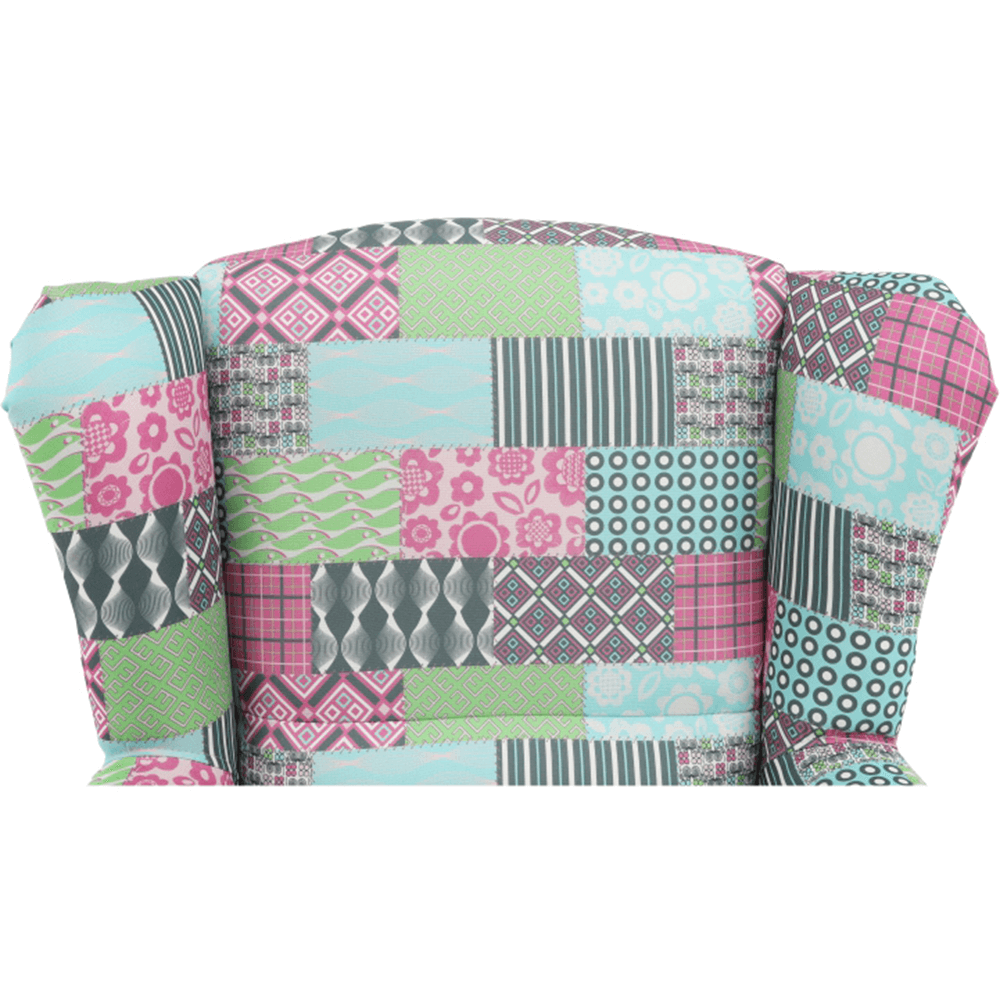 Fotoliu, material textil în stilul patchwork, CHARLOT