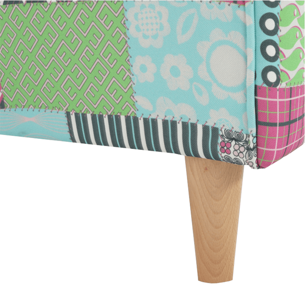 Fotoliu, material textil în stilul patchwork, CHARLOT