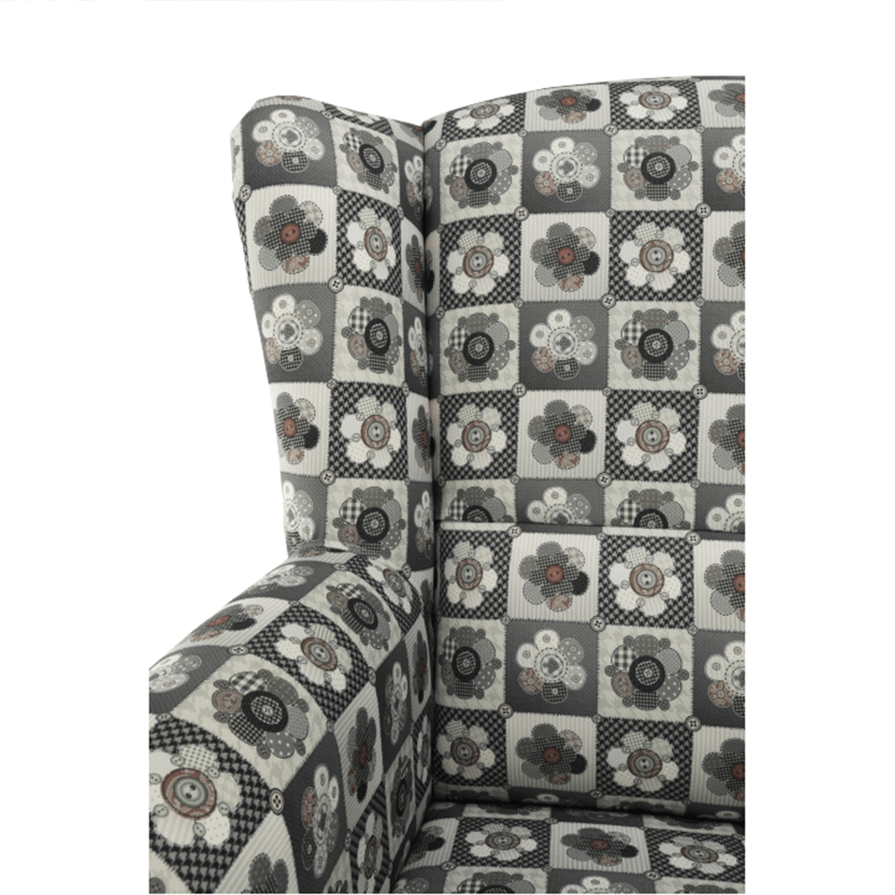 Fotoliu, material textil în stilul patchwork N1, CHARLOT