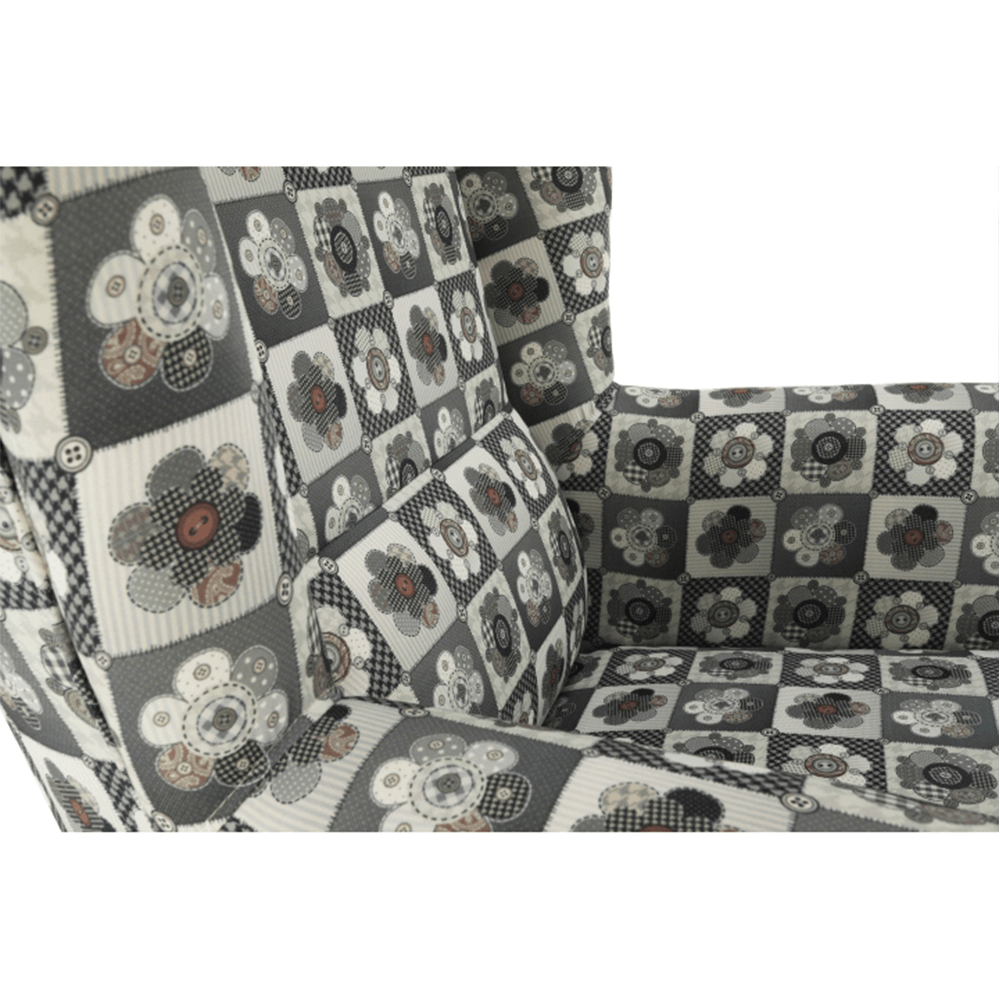 Fotoliu, material textil în stilul patchwork N1, CHARLOT